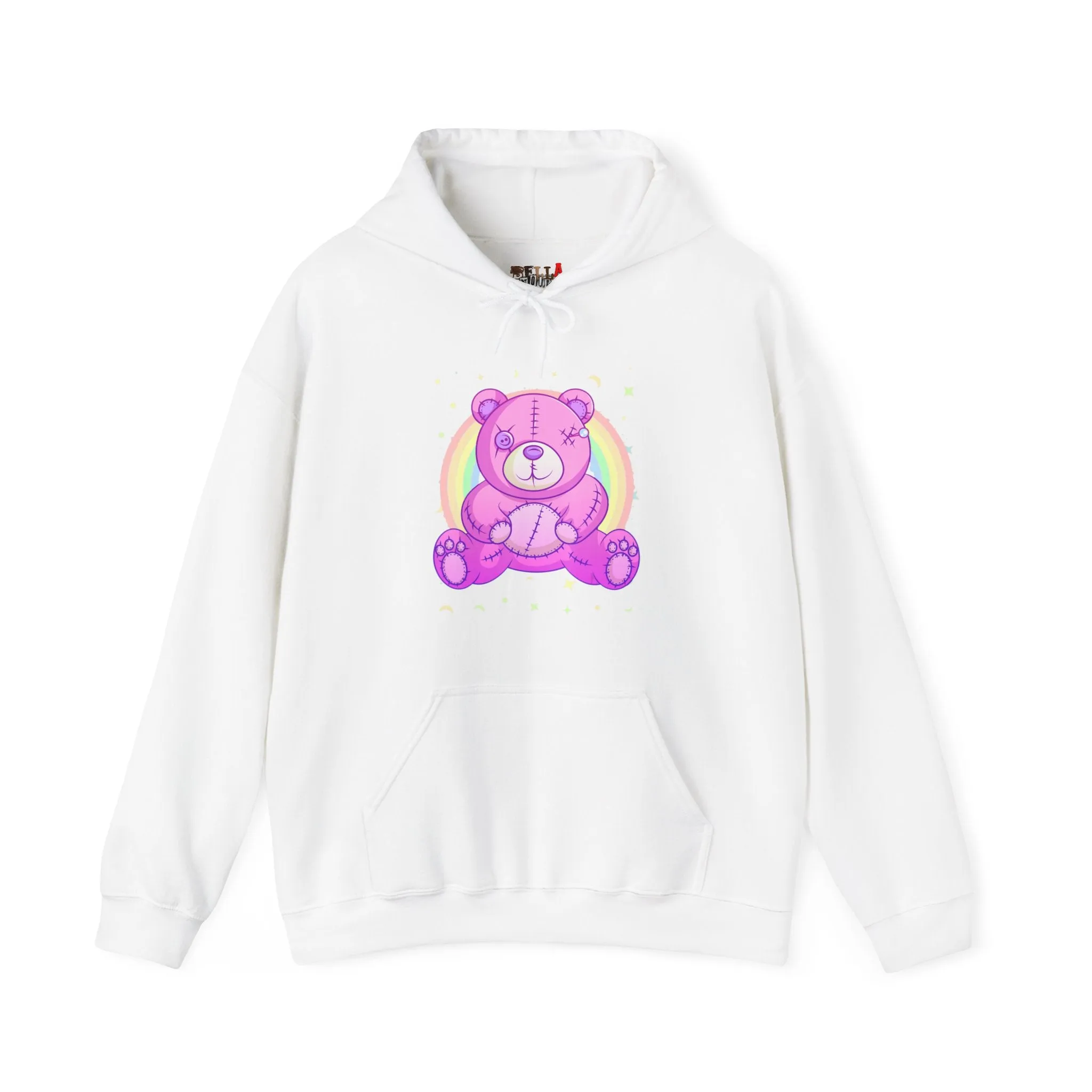 Purple Stitches Teddy Bear Hoodie
