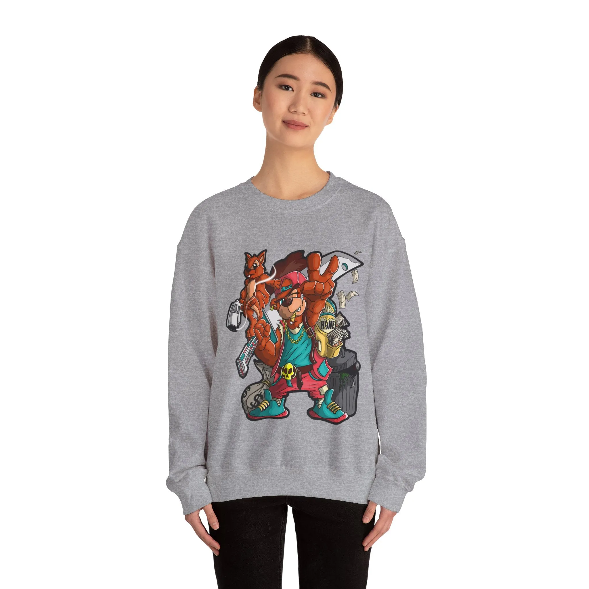 Purple Teddy Bear Sweatshirt