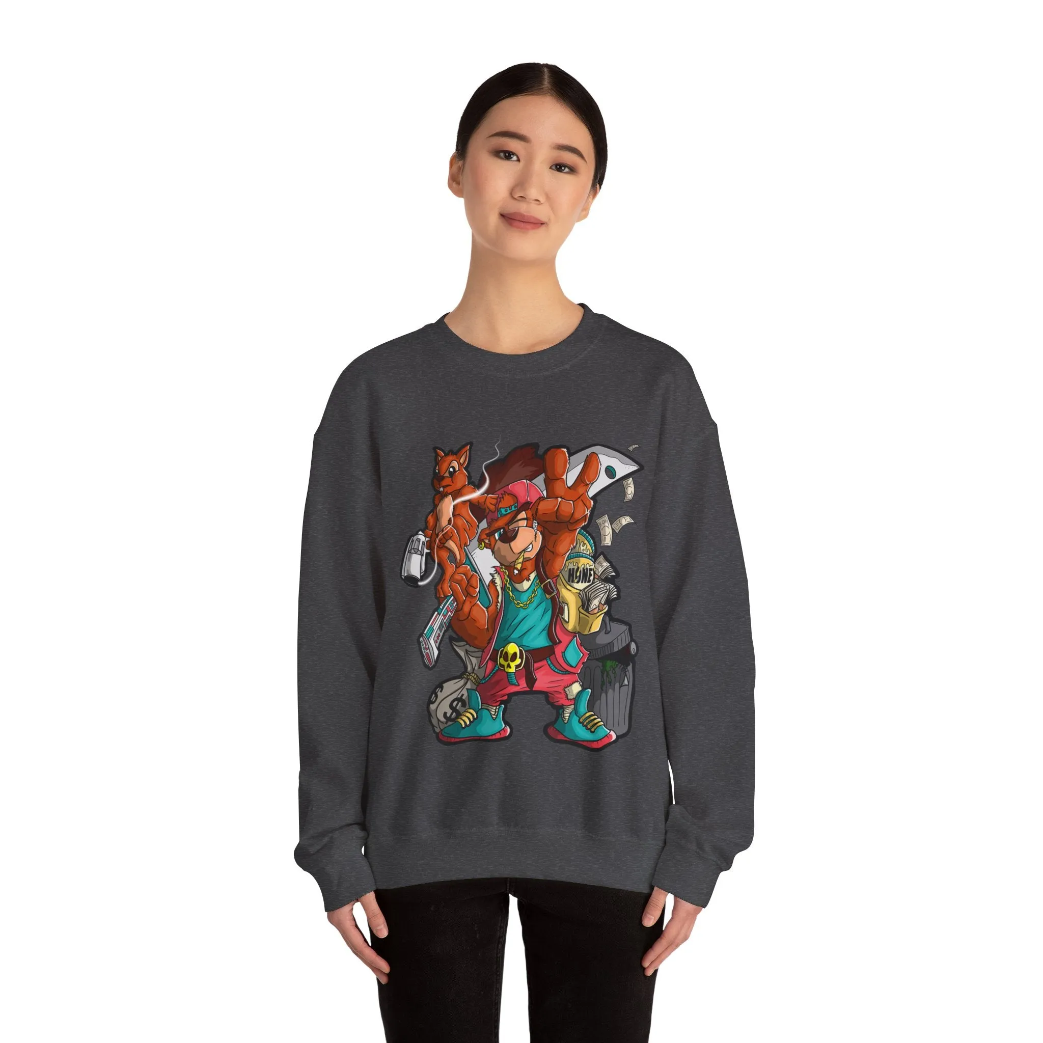 Purple Teddy Bear Sweatshirt