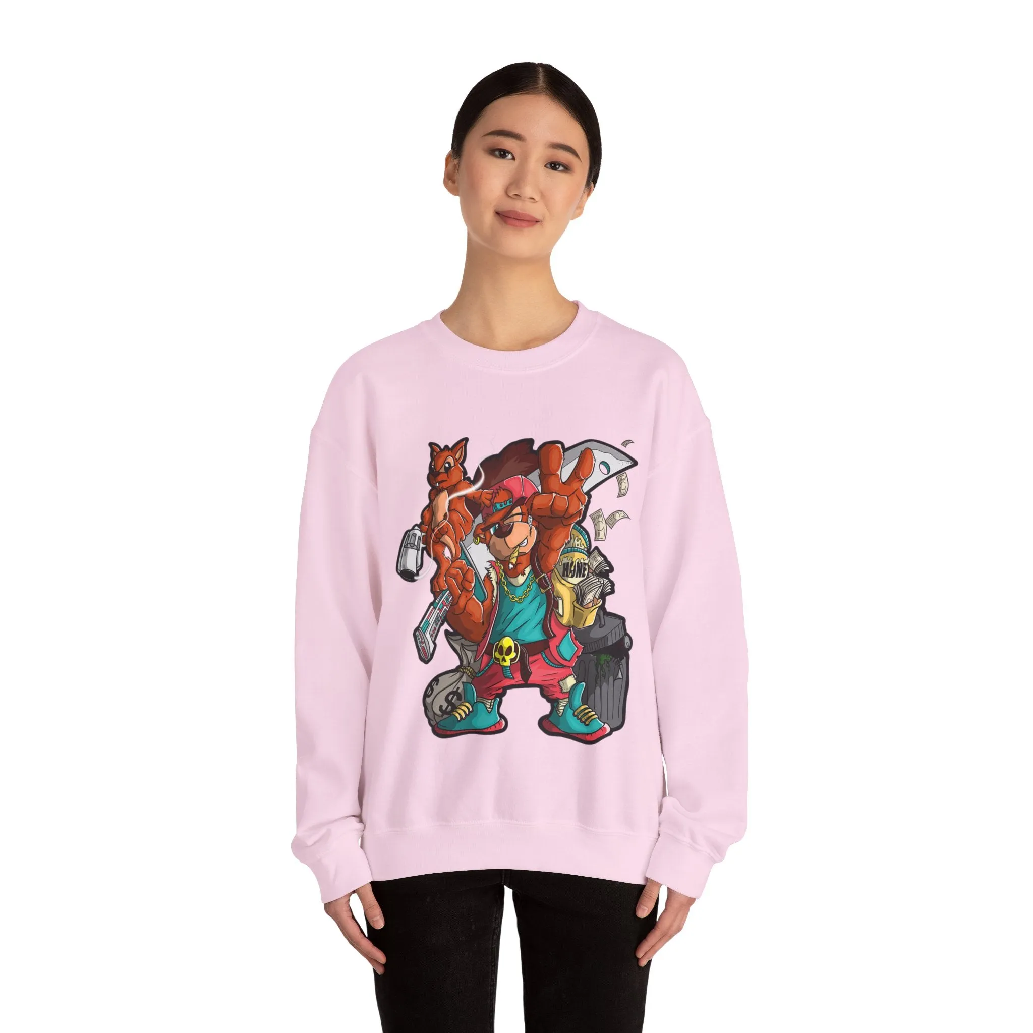 Purple Teddy Bear Sweatshirt