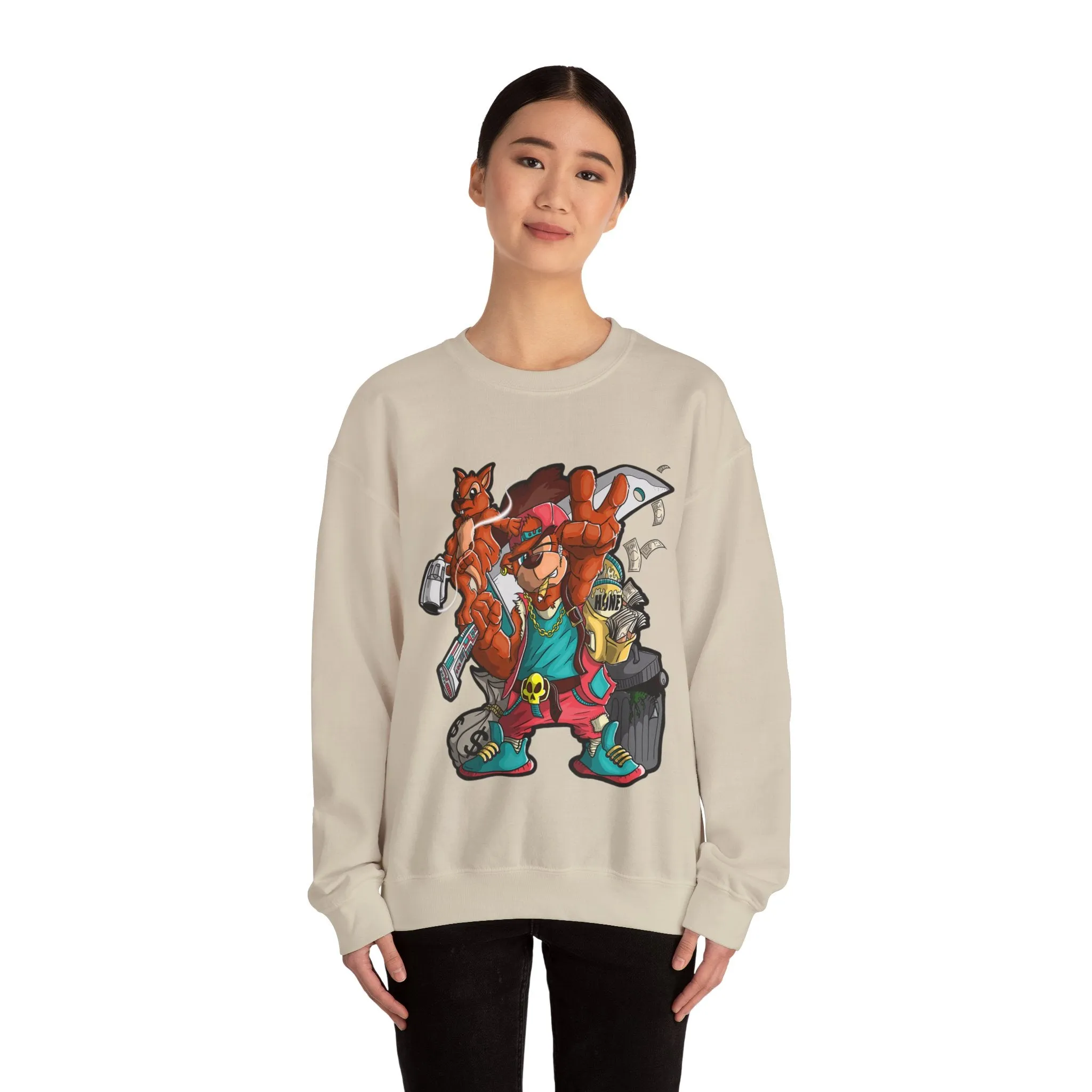 Purple Teddy Bear Sweatshirt