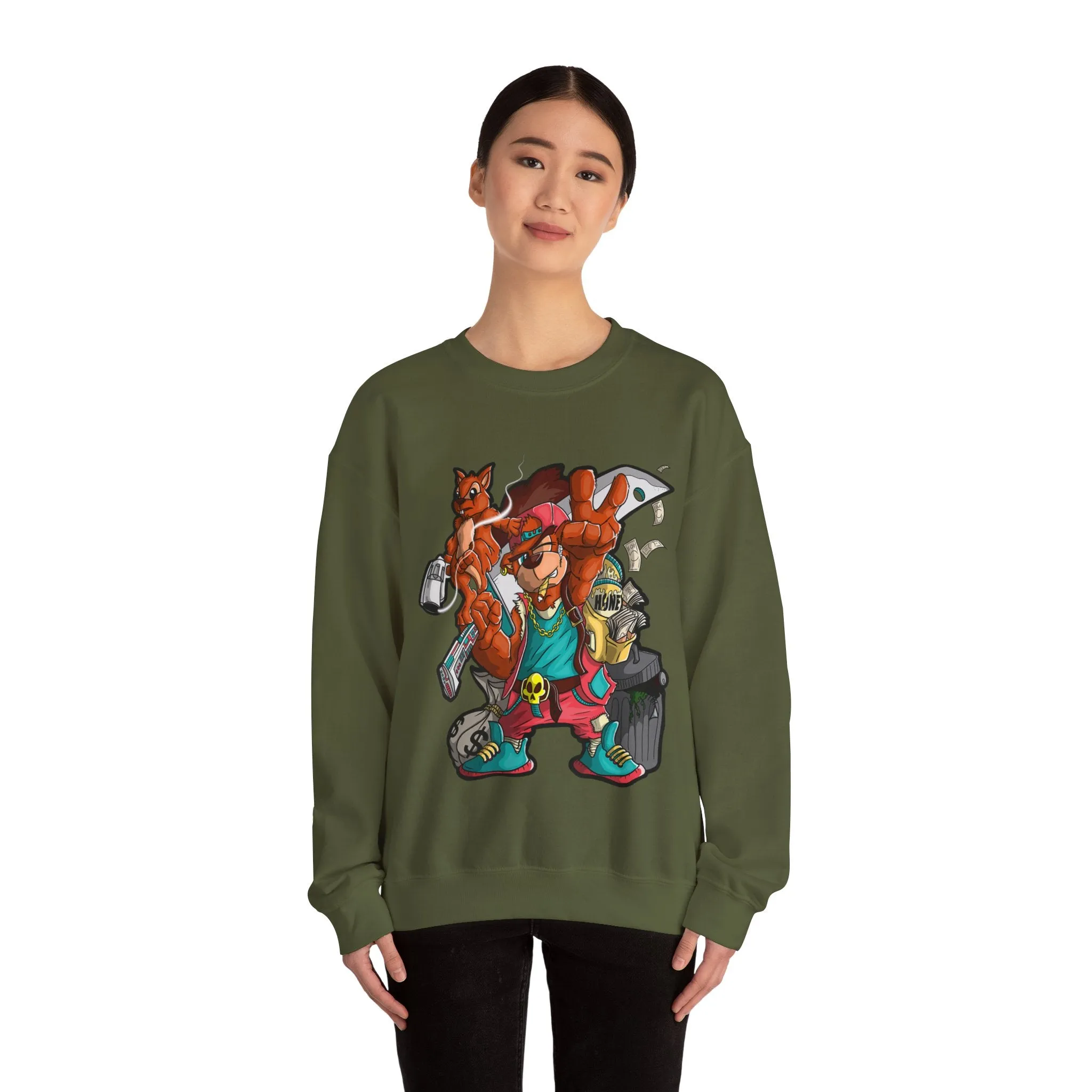 Purple Teddy Bear Sweatshirt