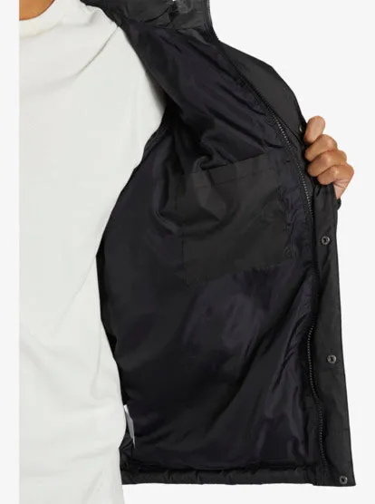 Quiksilver Bizzy Blur Puffer Jacket BLACK