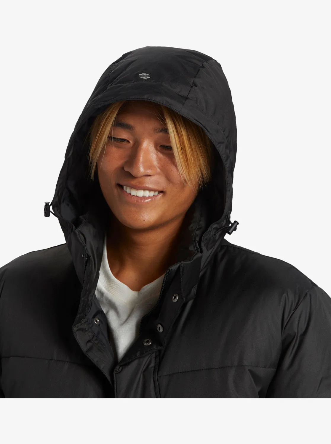 Quiksilver Bizzy Blur Puffer Jacket BLACK