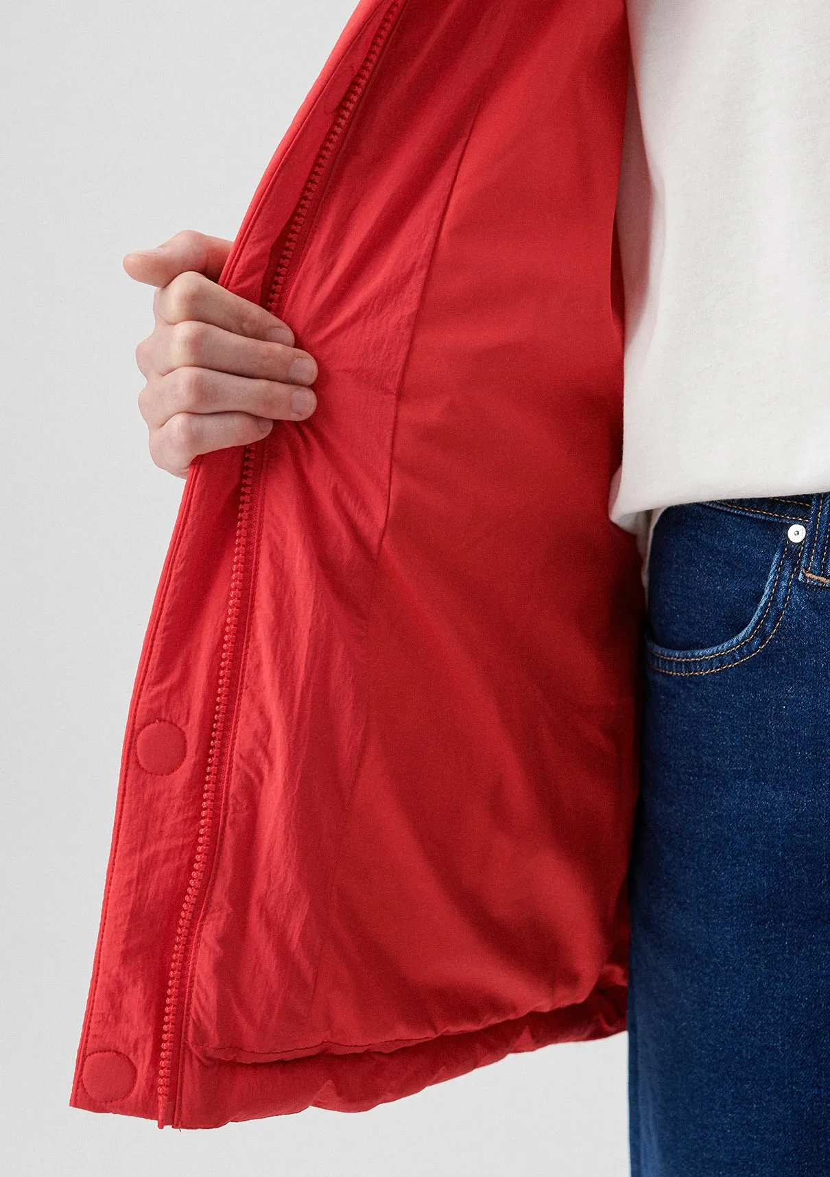 Quilted Red Jacket