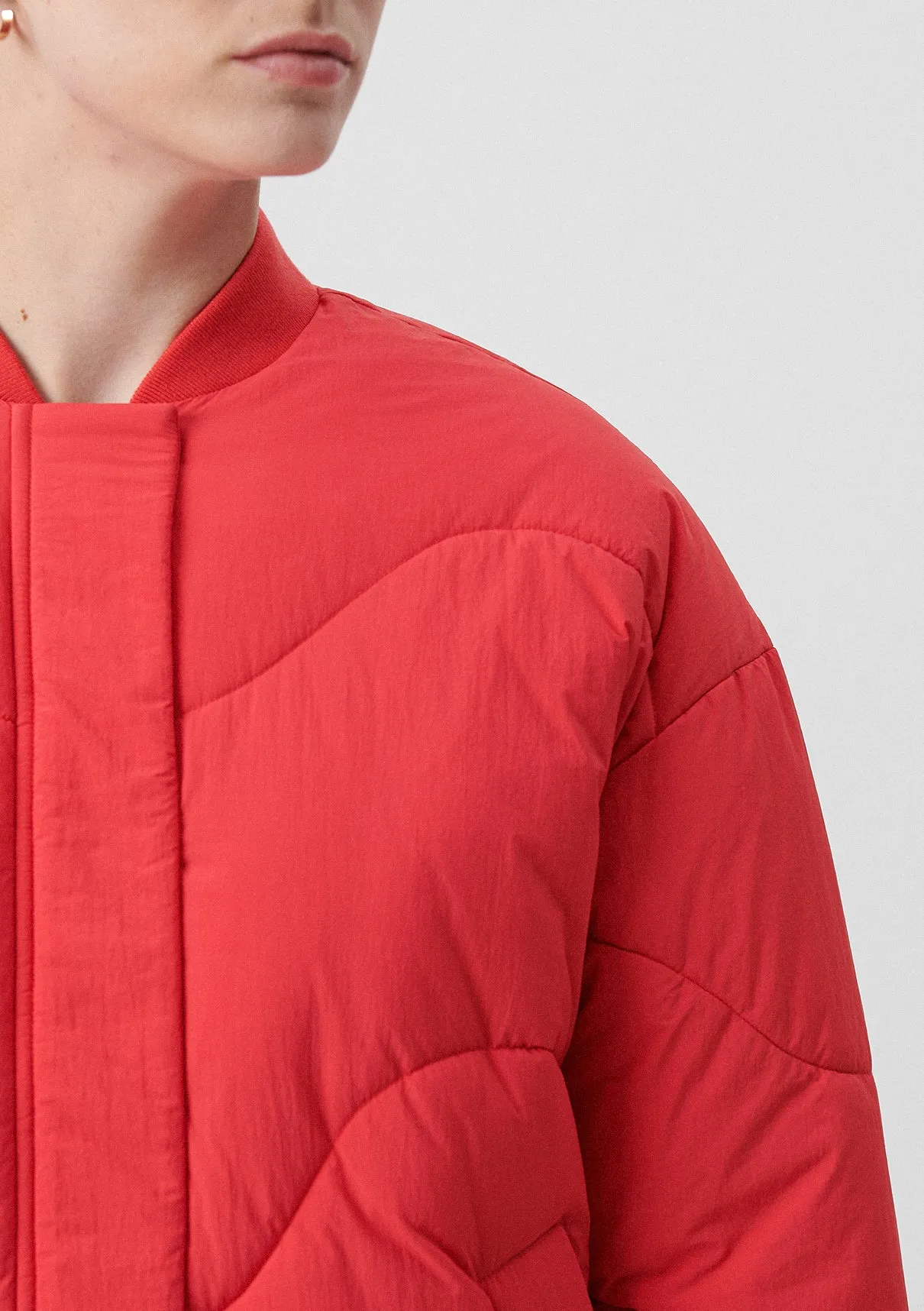 Quilted Red Jacket