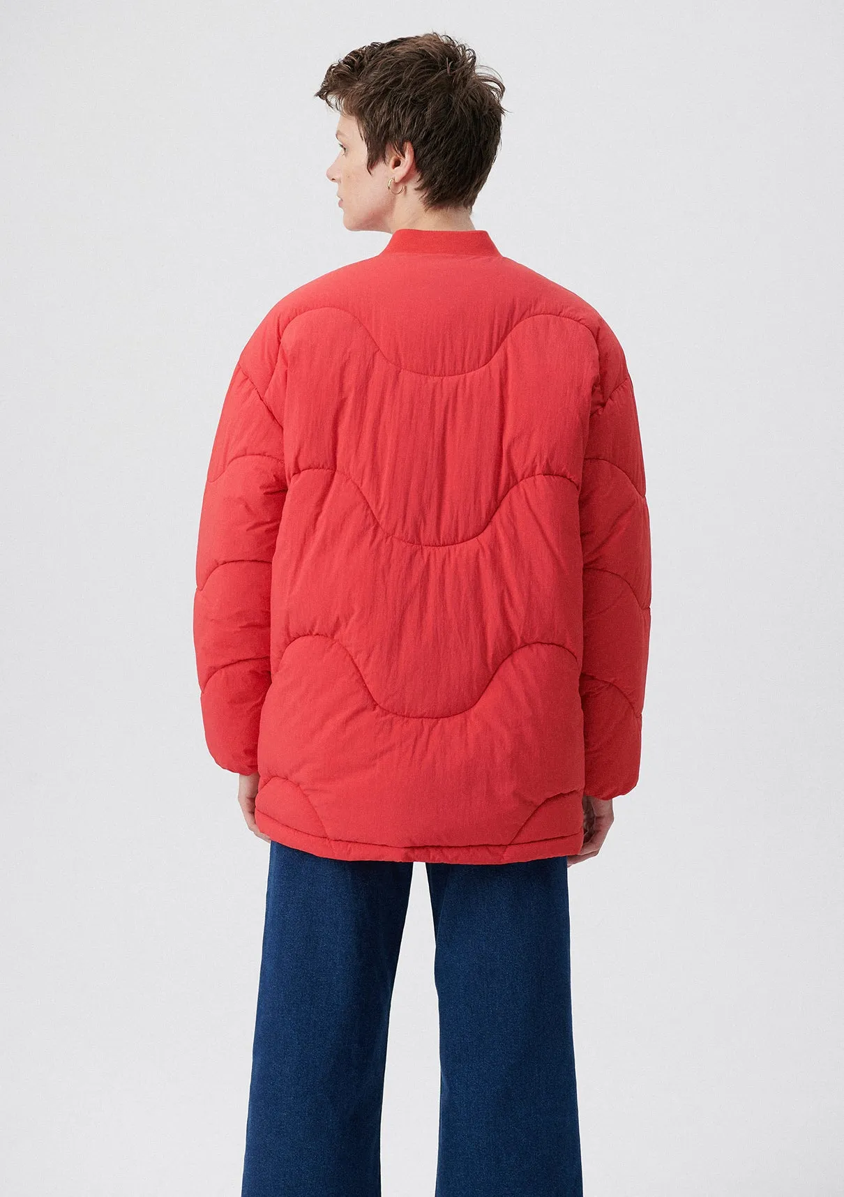 Quilted Red Jacket