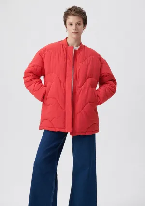 Quilted Red Jacket