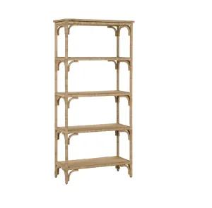 Raffia Wrapped Etagere