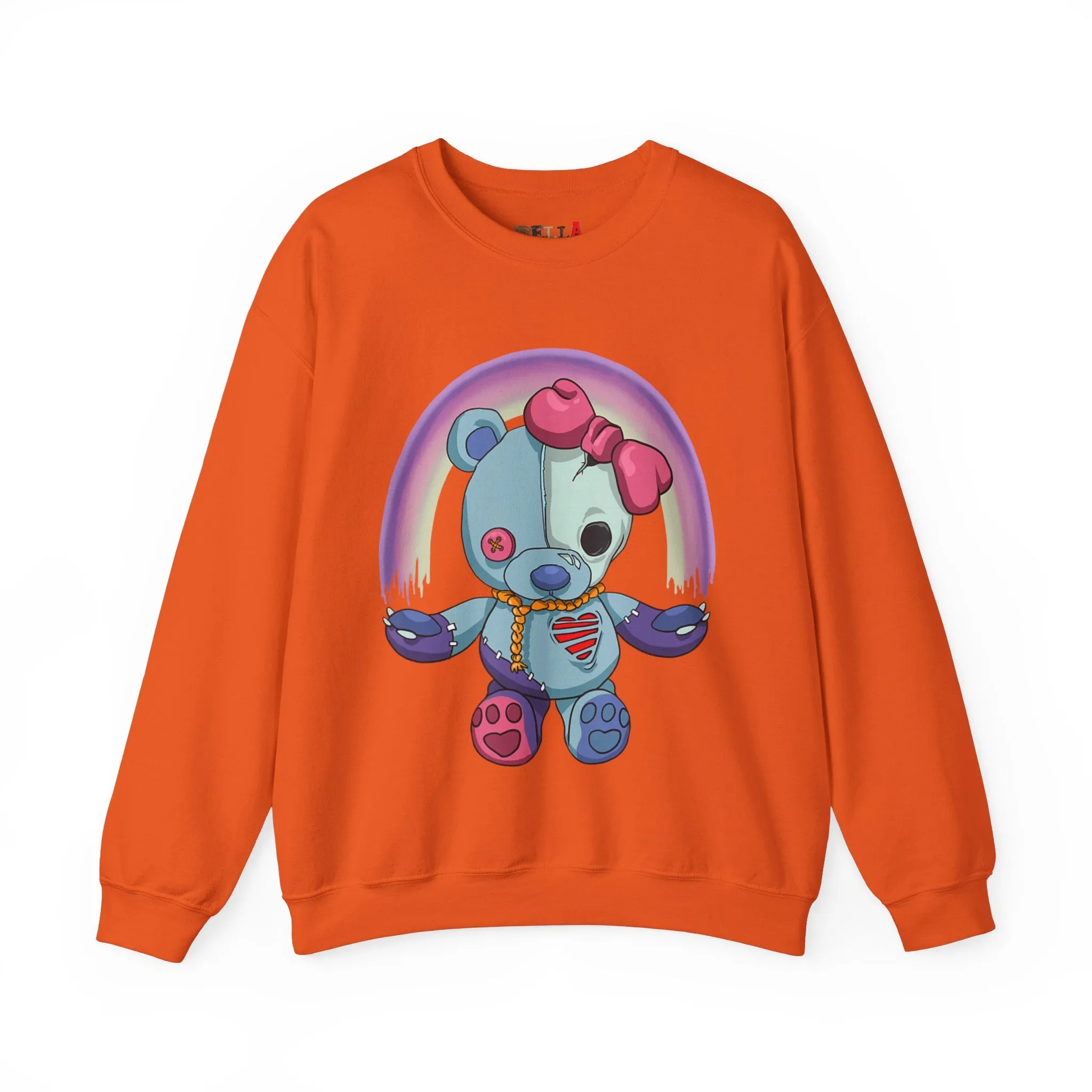 Rainbow Missing Eye Teddy Bear Sweatshirt