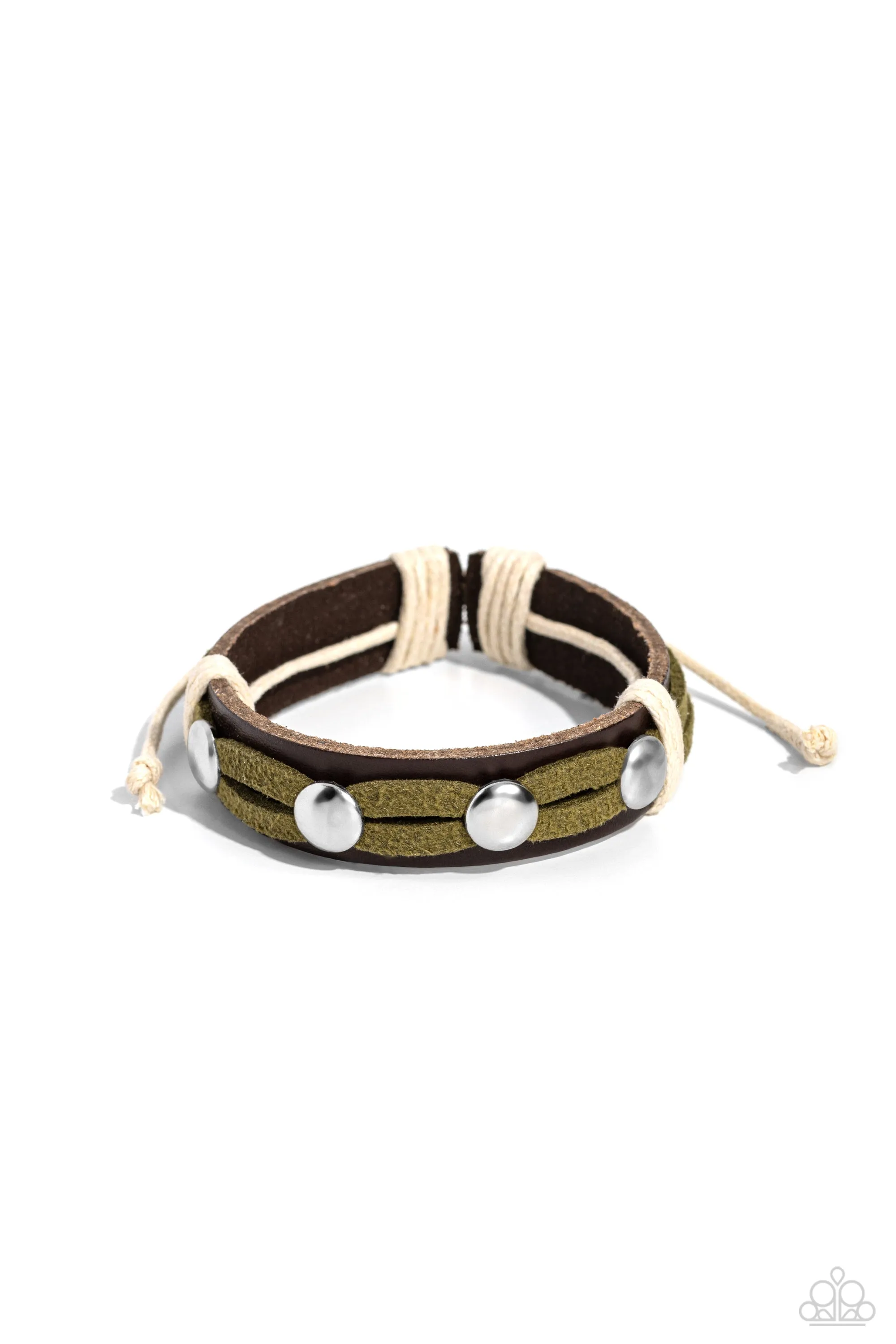 Ready to Ride - Green Bracelet - Paparazzi Accessories
