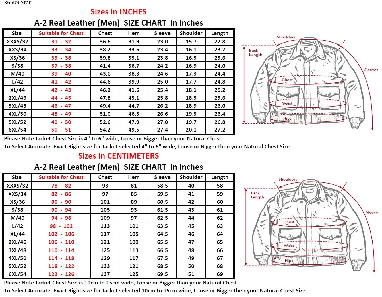 Repro A2 STAR SPORTSWEAR MFG.CO. Order No W535ac 28557 Horsehide Leather Flight Jacket