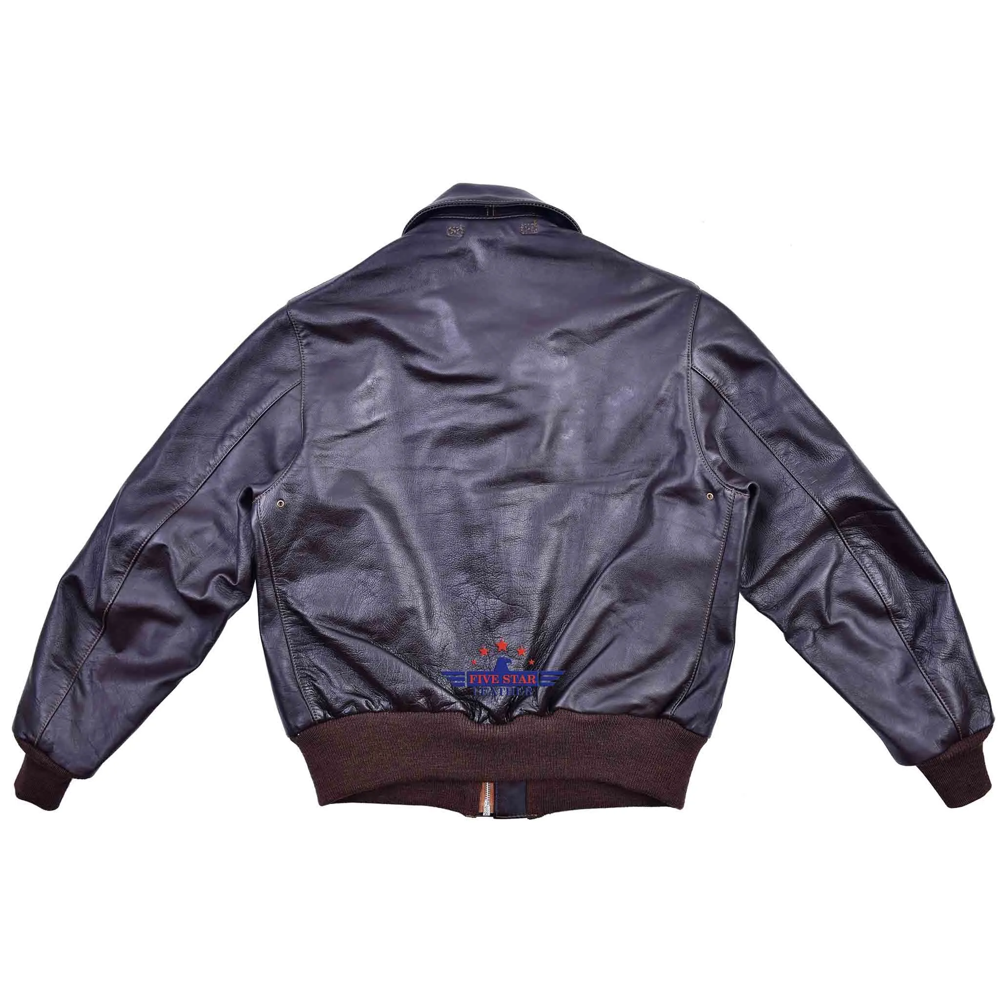Repro A2 STAR SPORTSWEAR MFG.CO. Order No W535ac 28557 Horsehide Leather Flight Jacket