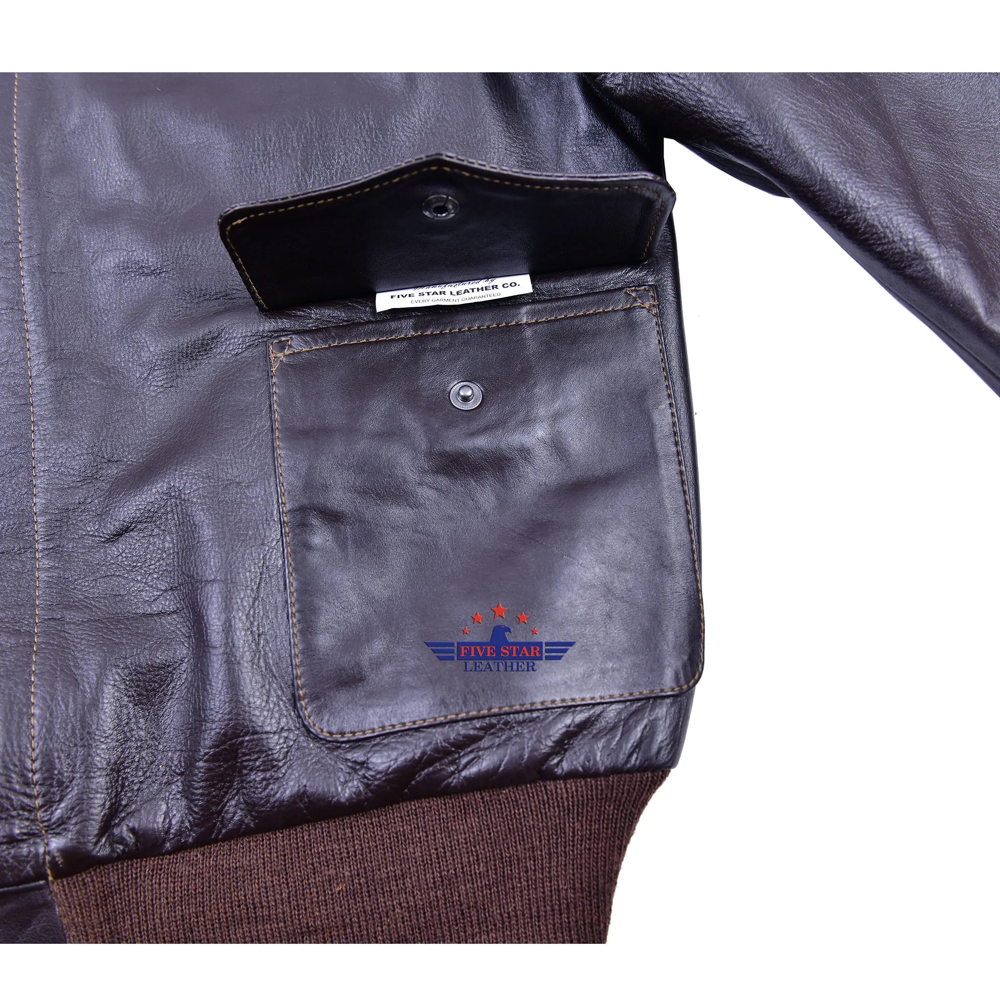 Repro A2 STAR SPORTSWEAR MFG.CO. Order No W535ac 28557 Horsehide Leather Flight Jacket