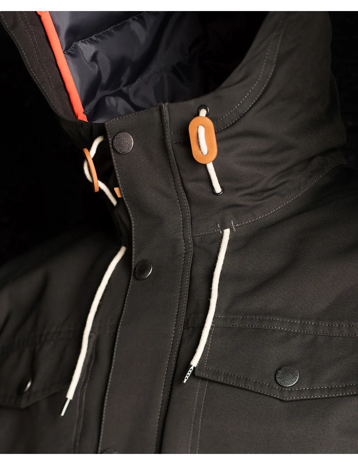 Rip Curl Easyrider Anti-Series Parka Jacket in Phantom