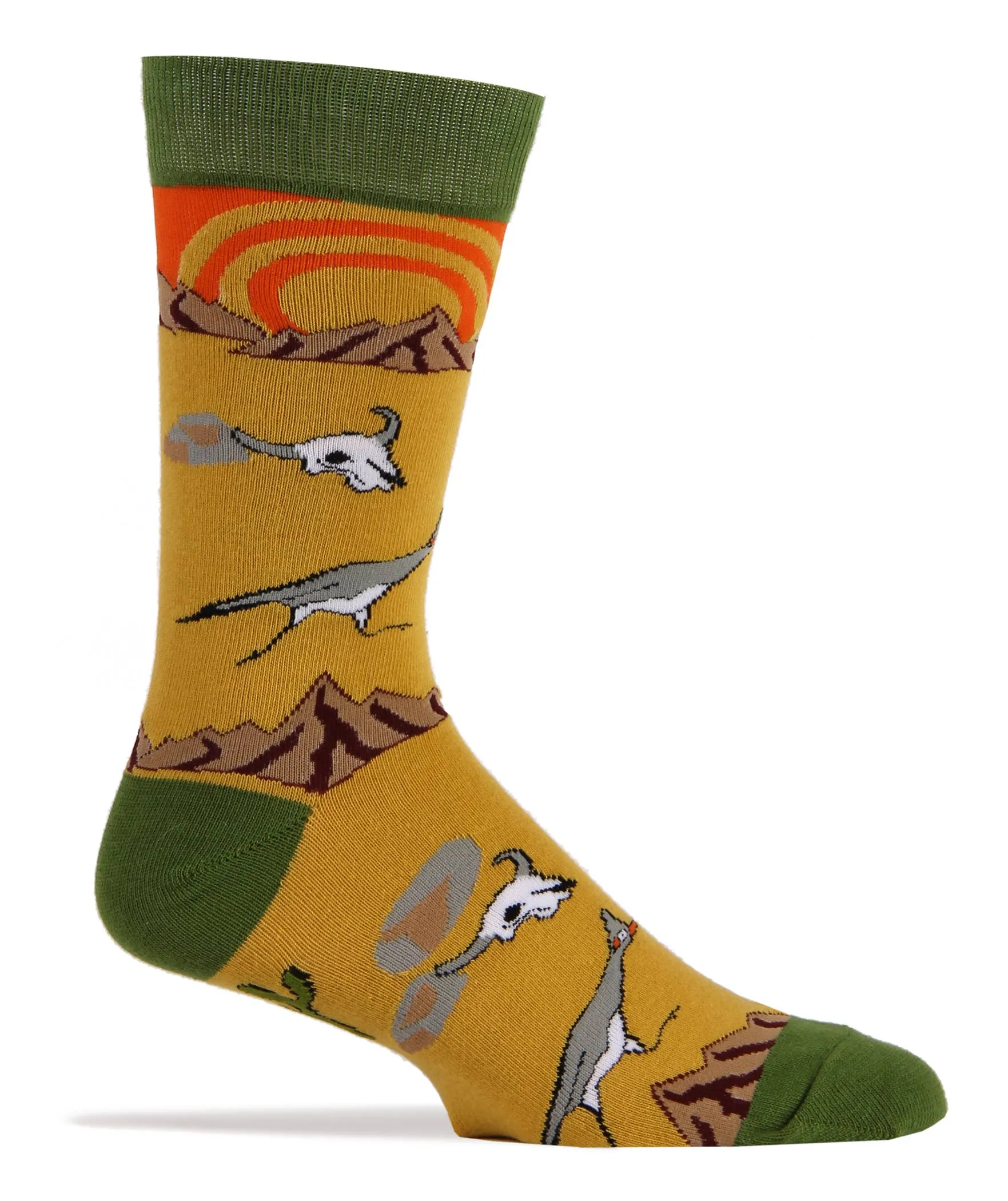 Roadrunner | Men's Cotton Crew Funny Socks Oooh Yeah sock