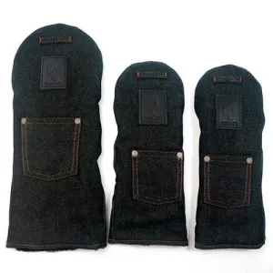 Rose & Fire Black Raw Denim Headcover Set Driver