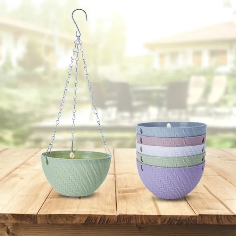 Round Plastic Hanging Pot