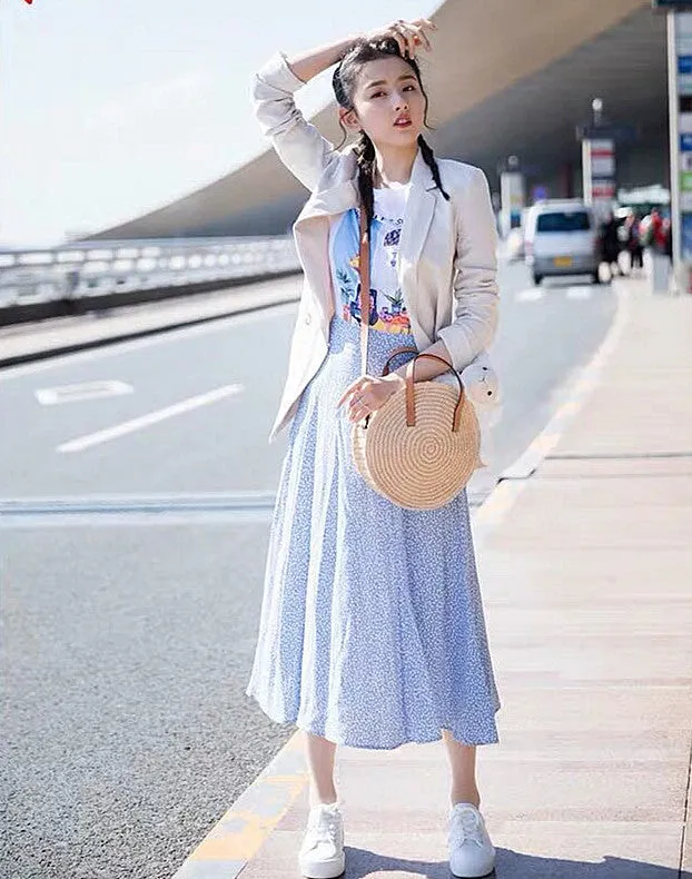 Round Straw Woven Bag