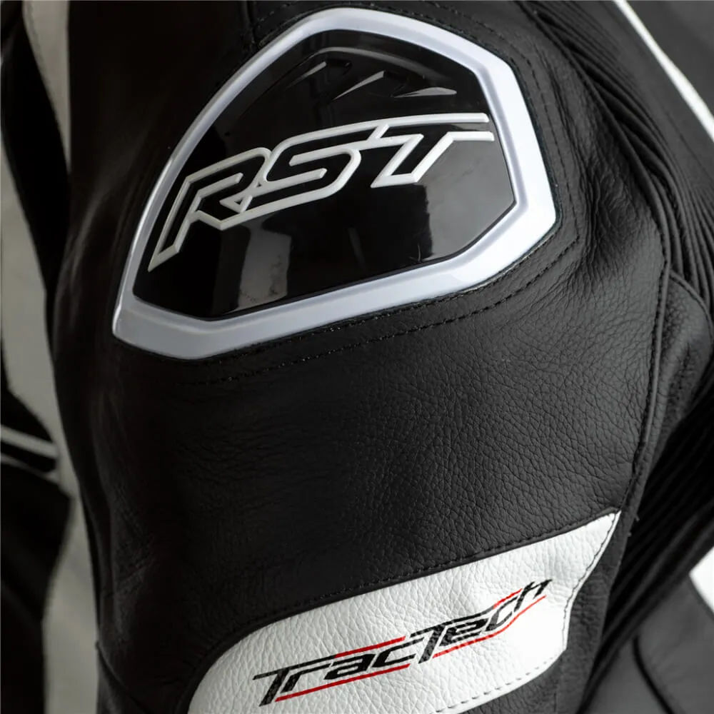 RST TracTech Evo 4 CE Leather Jacket Black / White