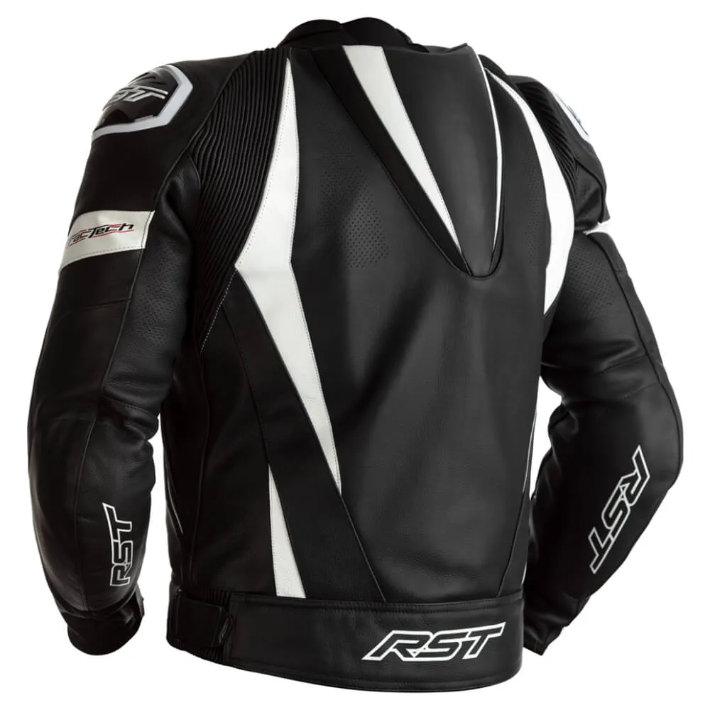 RST TracTech Evo 4 CE Leather Jacket Black / White