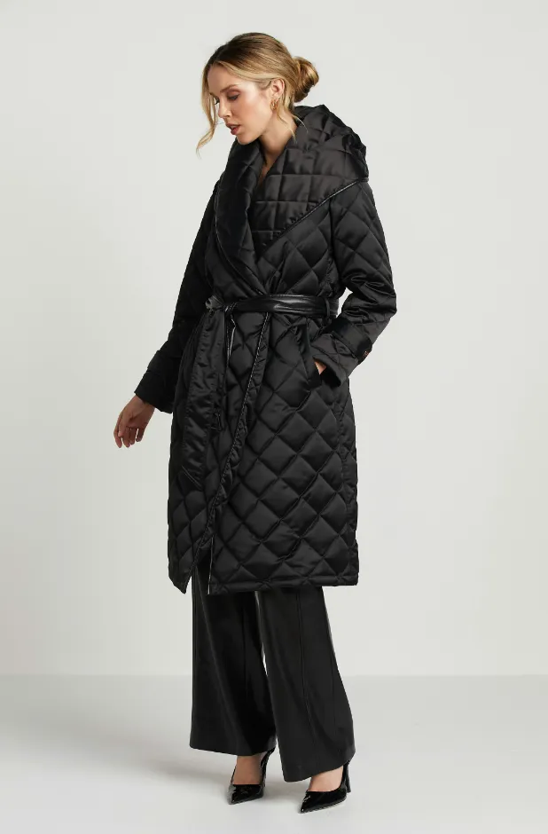 Salem Quilted Wrap Coat by Adroit Atelier