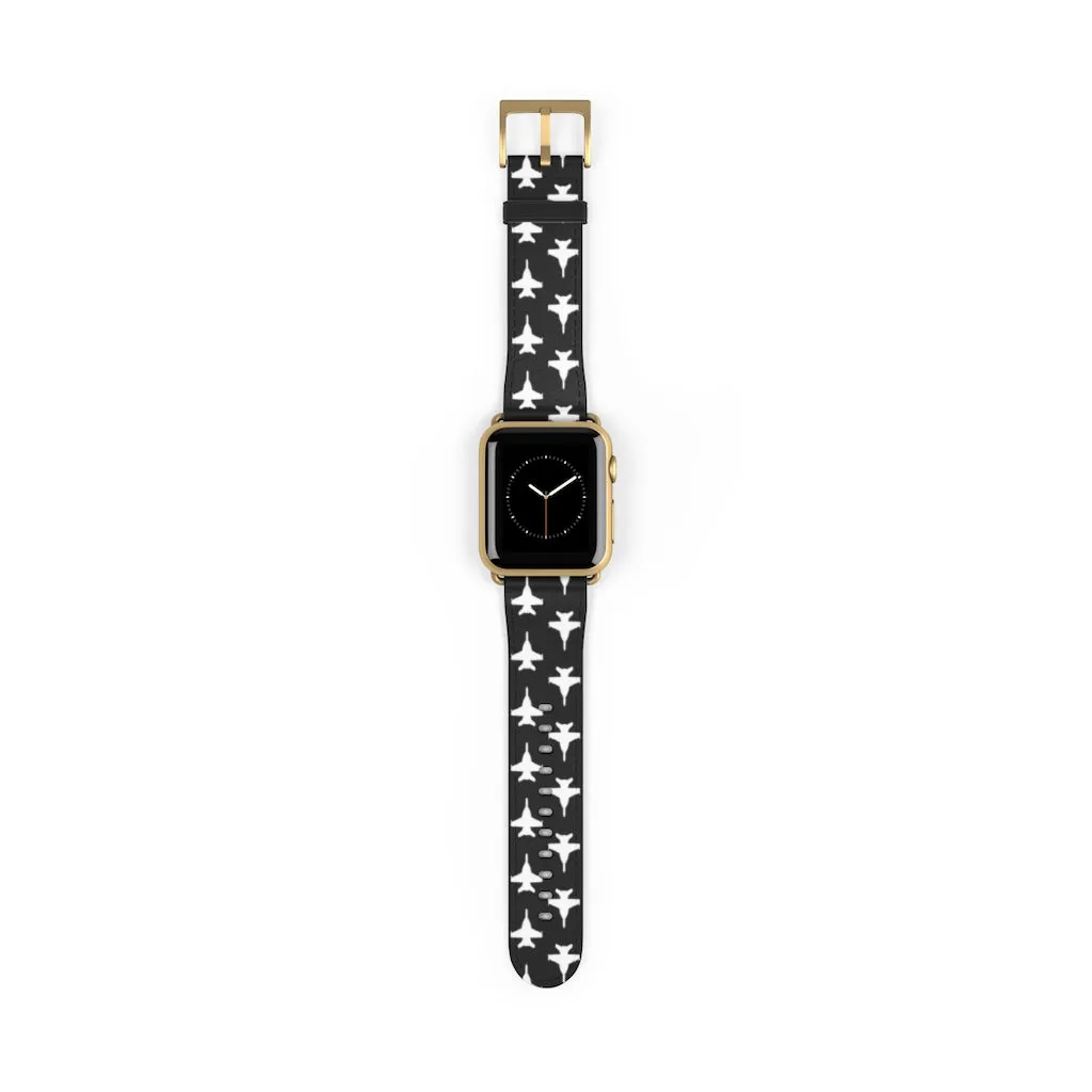 Sample f-18 leather iWatch Band