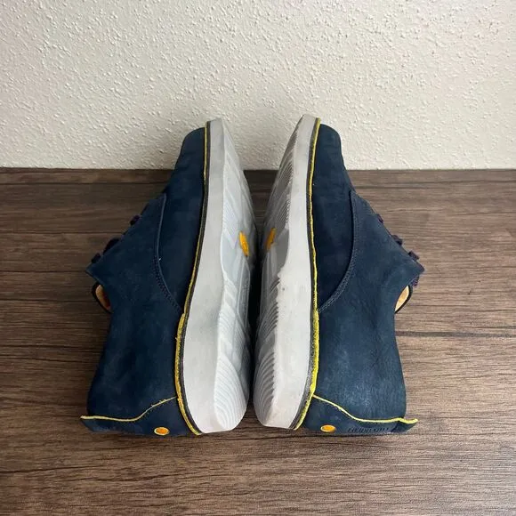 Samuel Hubbard Free Oxford Suede Nubuck Walking Shoes Navy Blue Mens Size 12‎