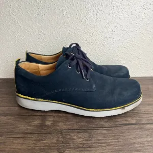 Samuel Hubbard Free Oxford Suede Nubuck Walking Shoes Navy Blue Mens Size 12‎