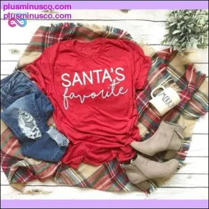 SANTA'S Favorite Funny Hipster Christmas-themed T-shirt at