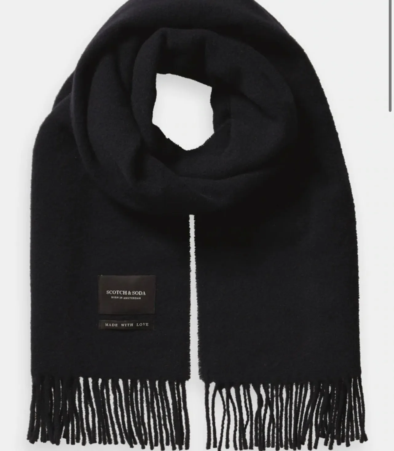 SAS FRINGED WOOL SCARF