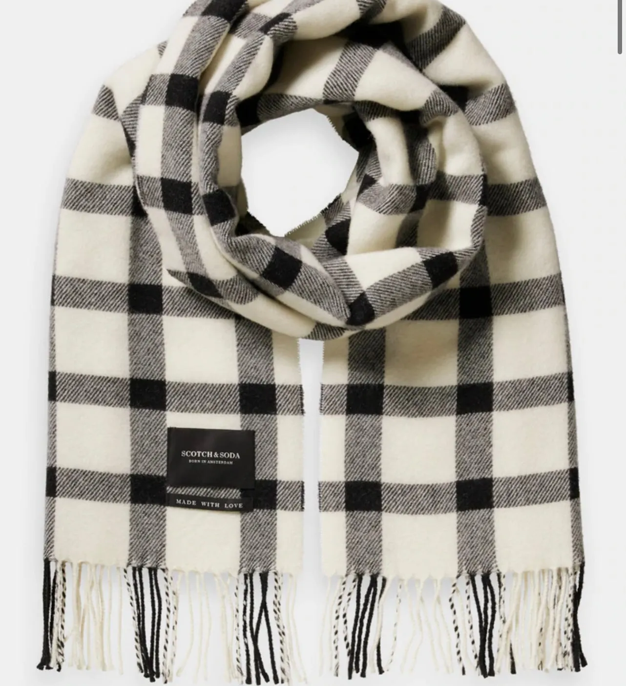SAS FRINGED WOOL SCARF