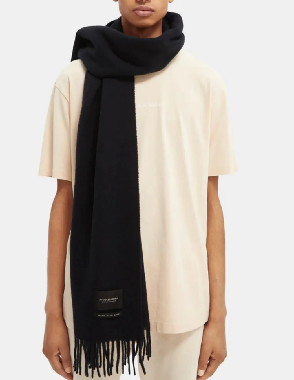 SAS FRINGED WOOL SCARF