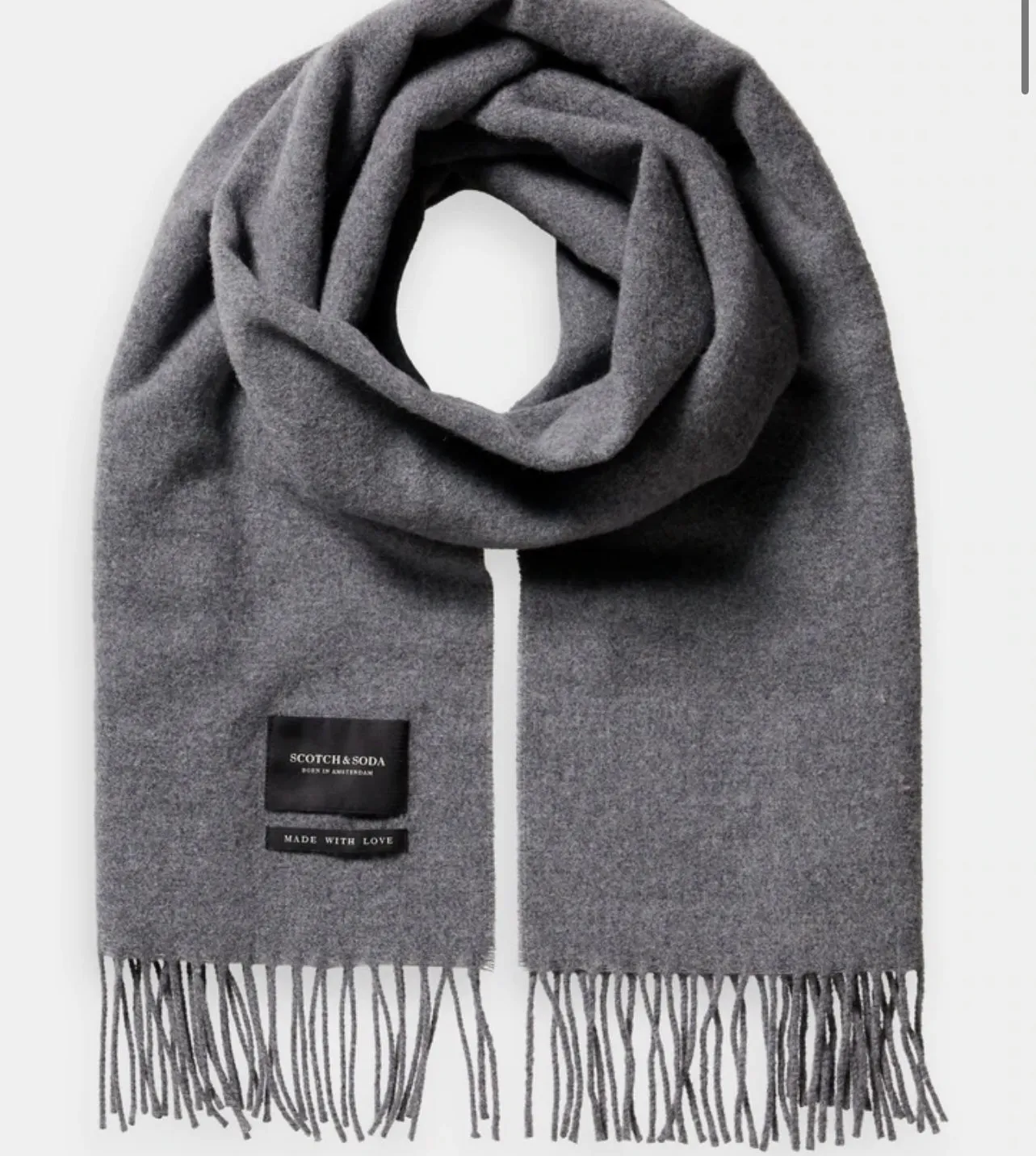SAS FRINGED WOOL SCARF