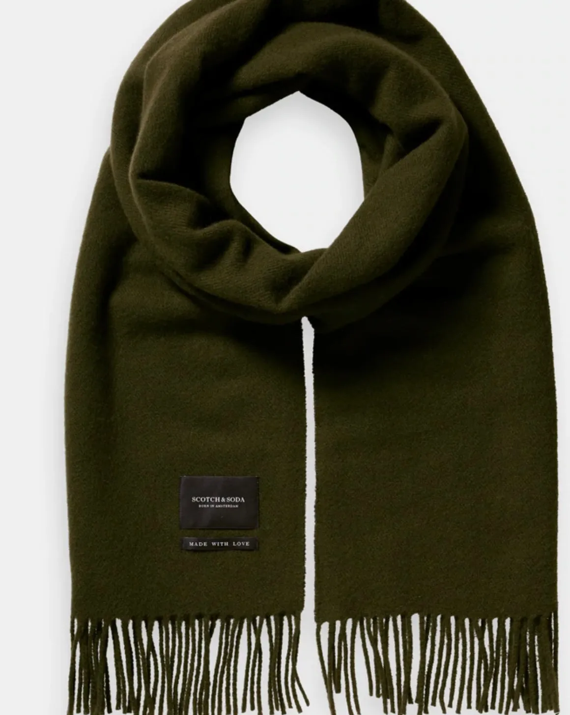 SAS FRINGED WOOL SCARF