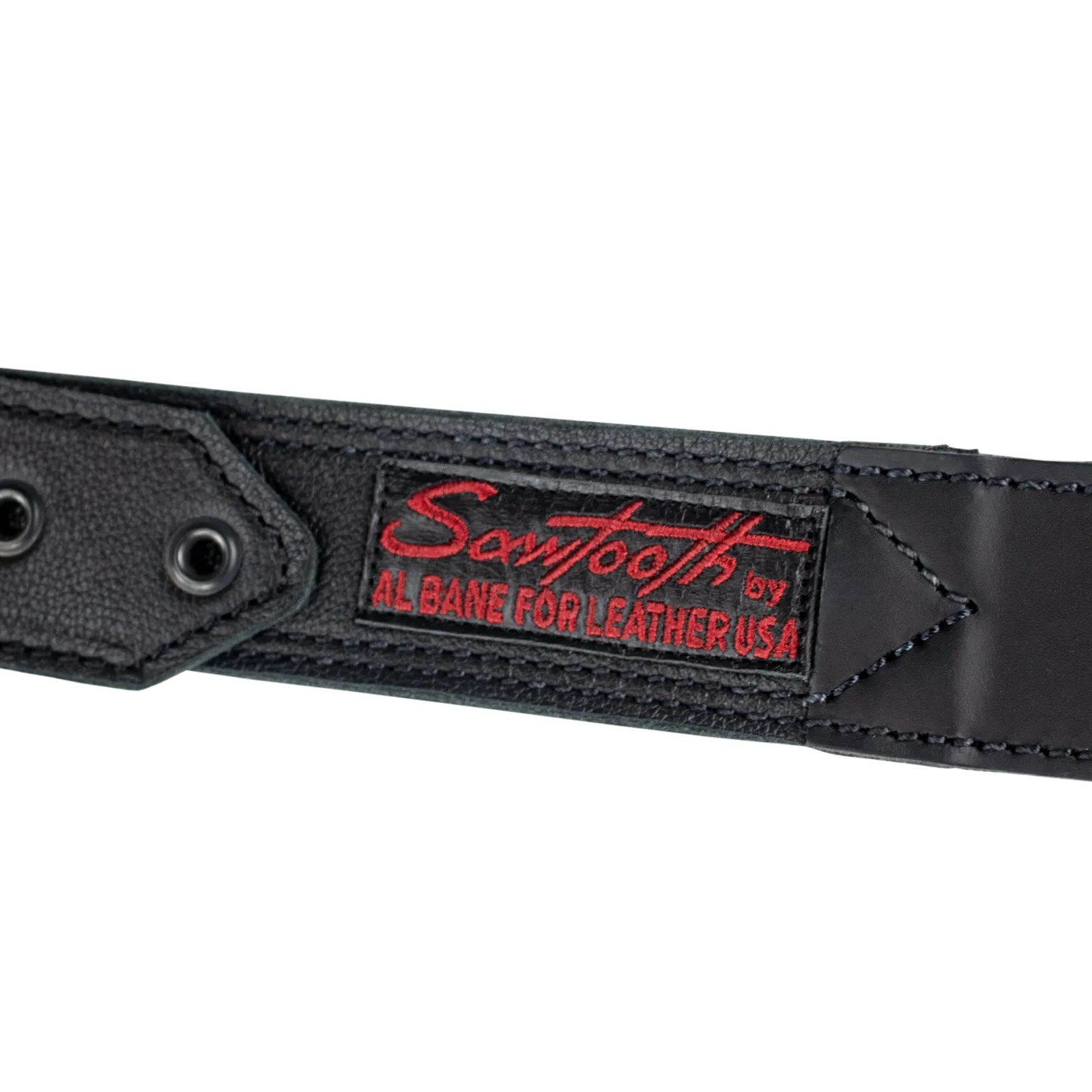 Sawtooth Midnight Armour 2” Wide Leather Guitar Strap Hand Crafted in the U.S.A.
