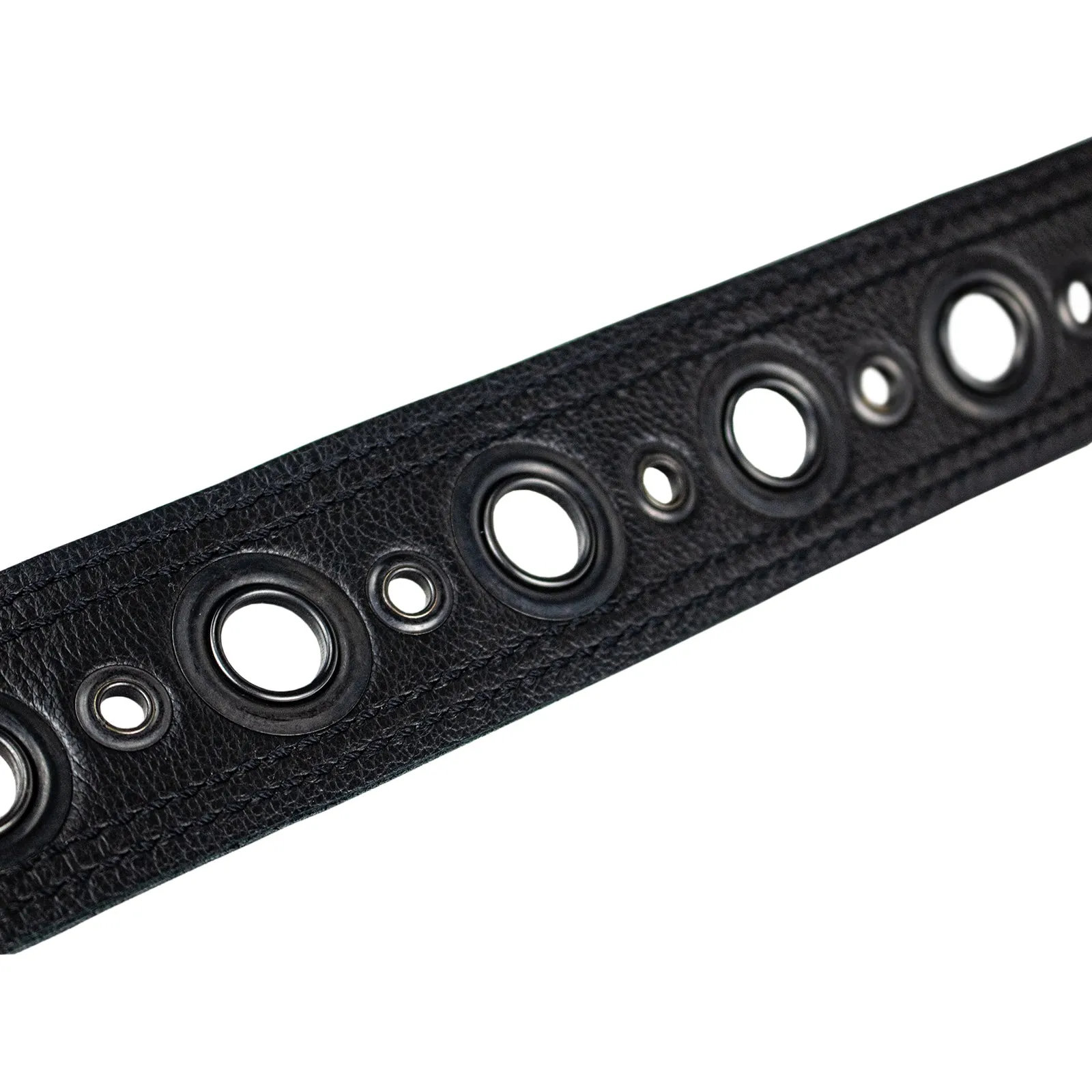 Sawtooth Midnight Armour 2” Wide Leather Guitar Strap Hand Crafted in the U.S.A.