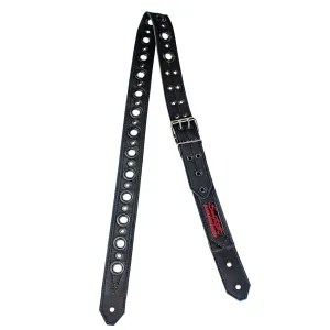 Sawtooth Midnight Armour 2” Wide Leather Guitar Strap Hand Crafted in the U.S.A.