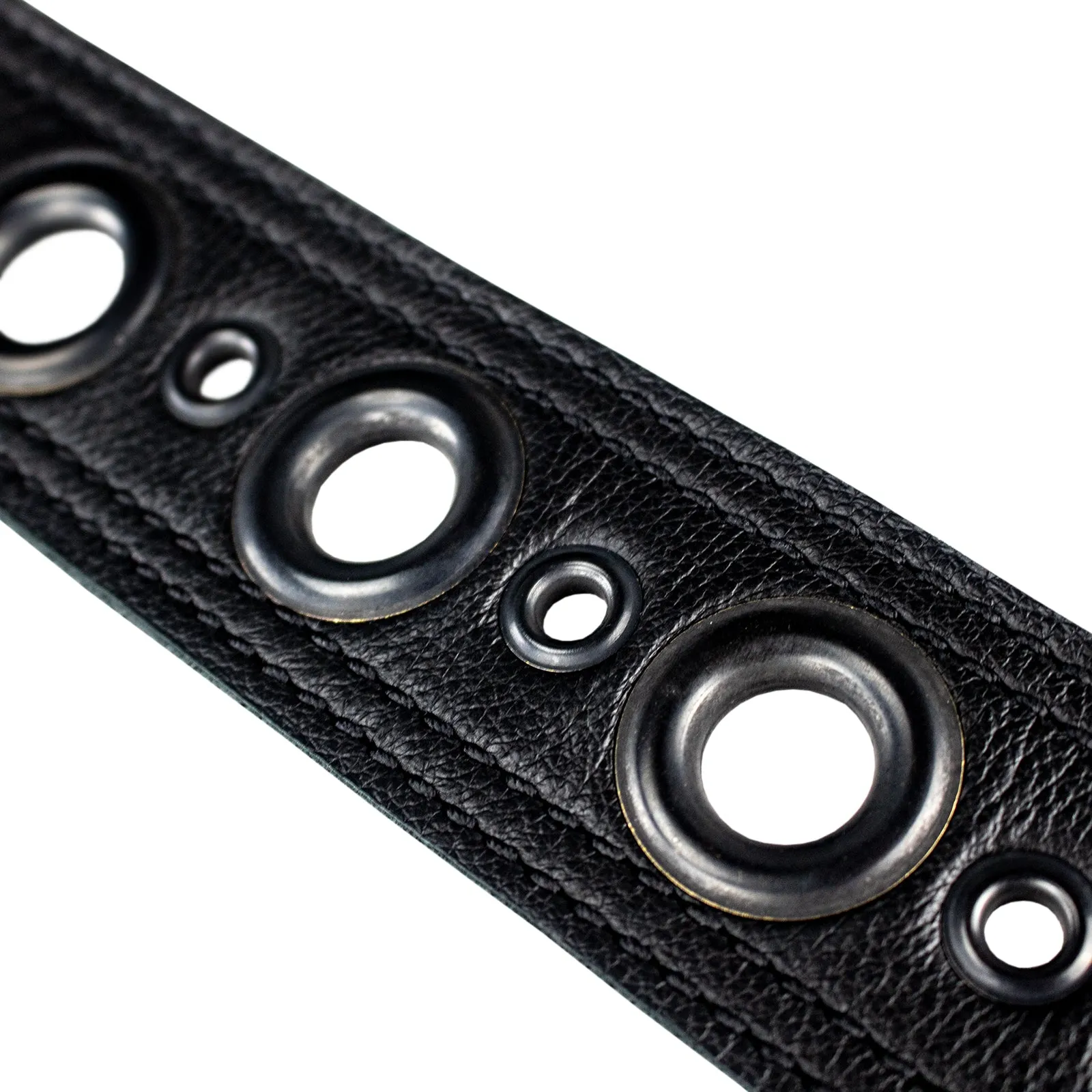 Sawtooth Midnight Armour 2” Wide Leather Guitar Strap Hand Crafted in the U.S.A.