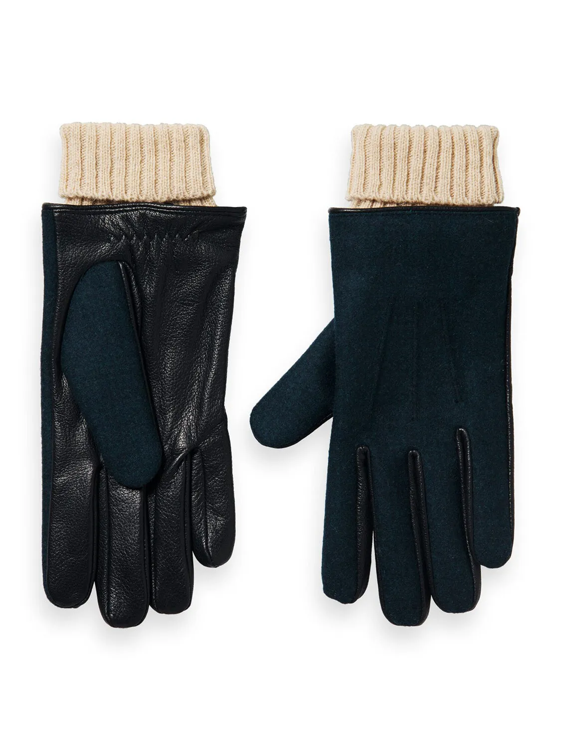 SCOTCH & SODA LEATHER / WOOL GLOVES SAS169460