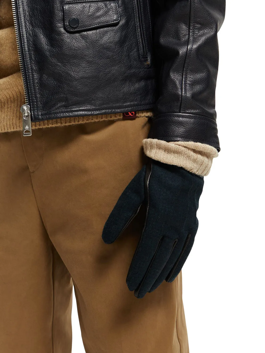 SCOTCH & SODA LEATHER / WOOL GLOVES SAS169460