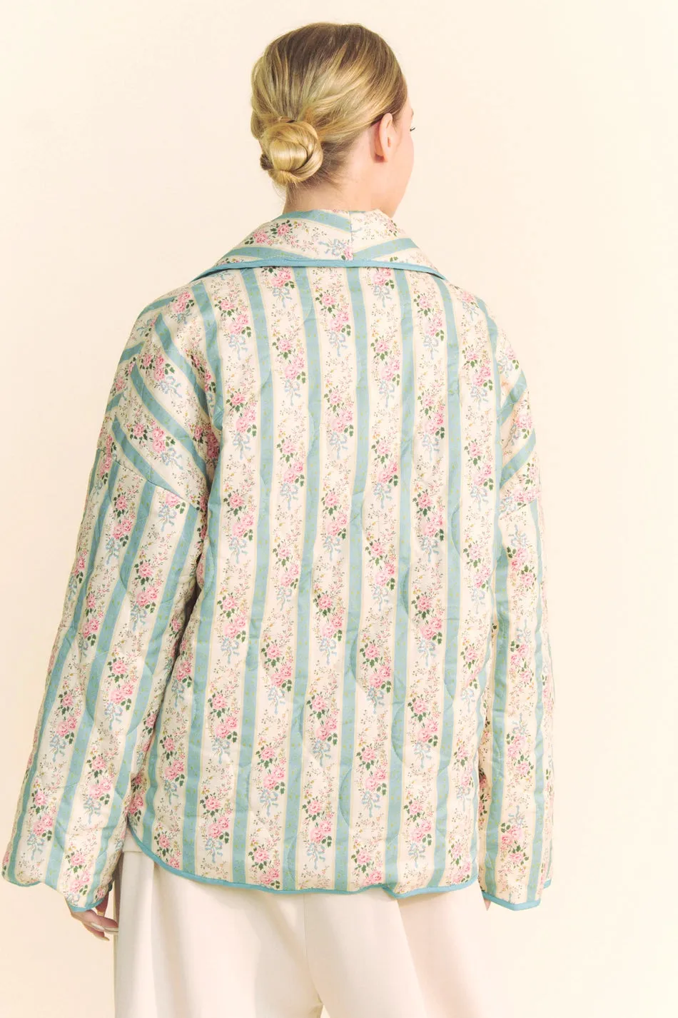 Seafoam Quilted Wallpaper Jacket