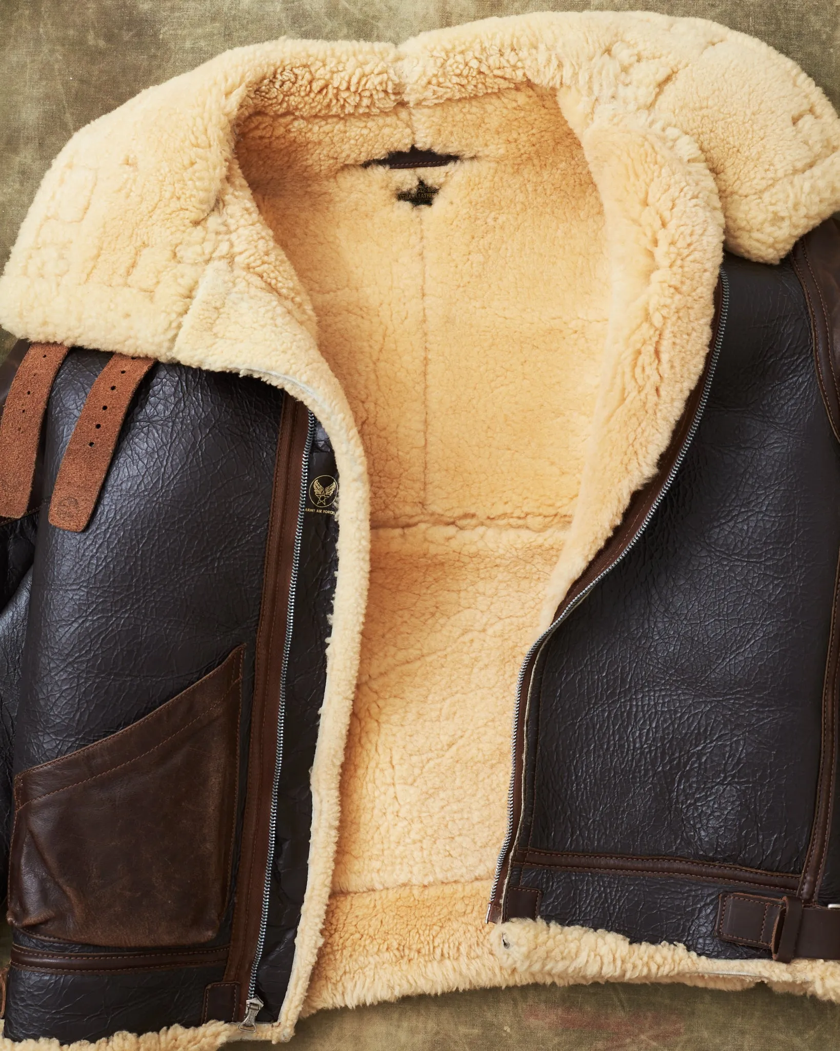 Second Hand Eastman Leather B-3 Flight Jacket Size 38