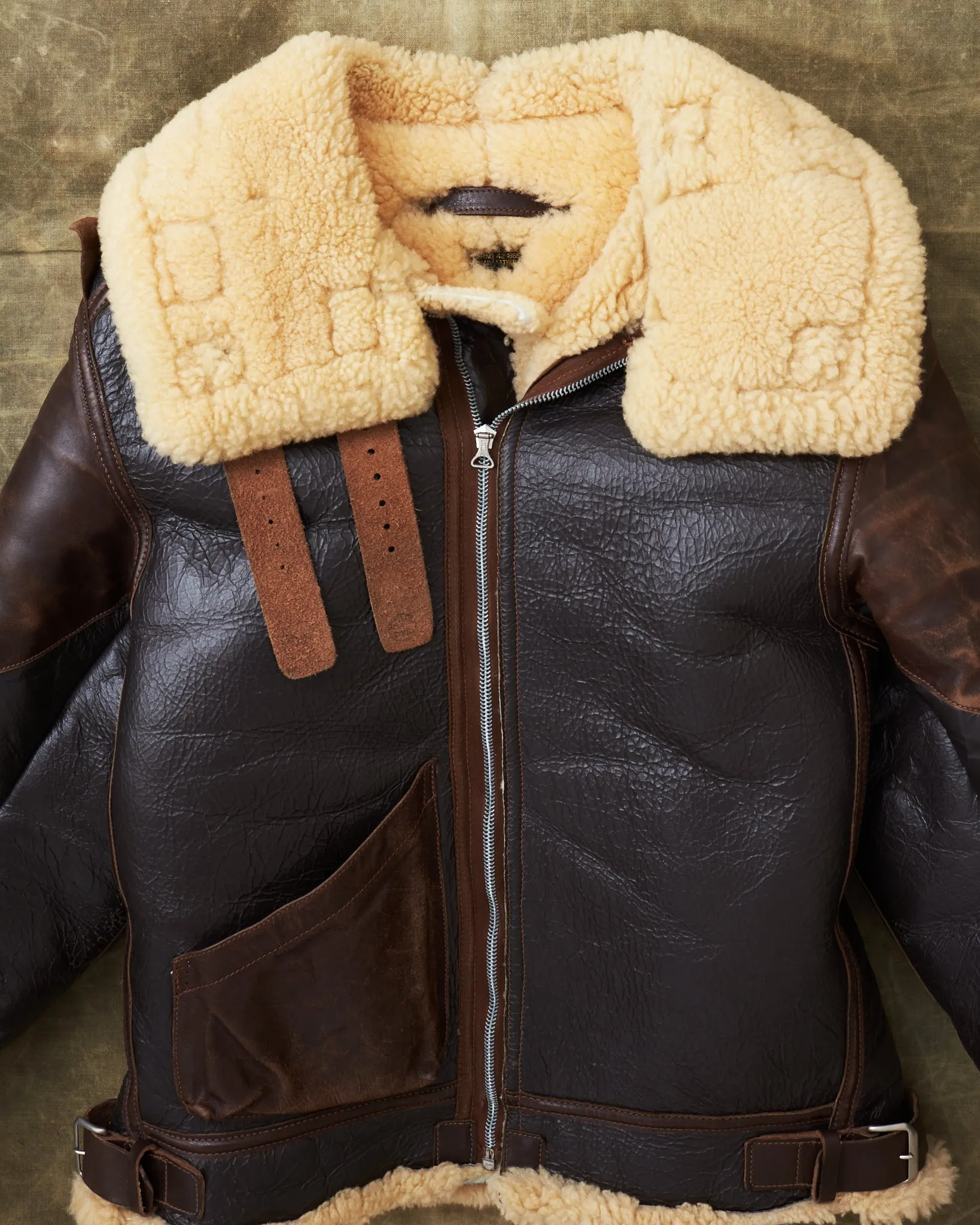 Second Hand Eastman Leather B-3 Flight Jacket Size 38