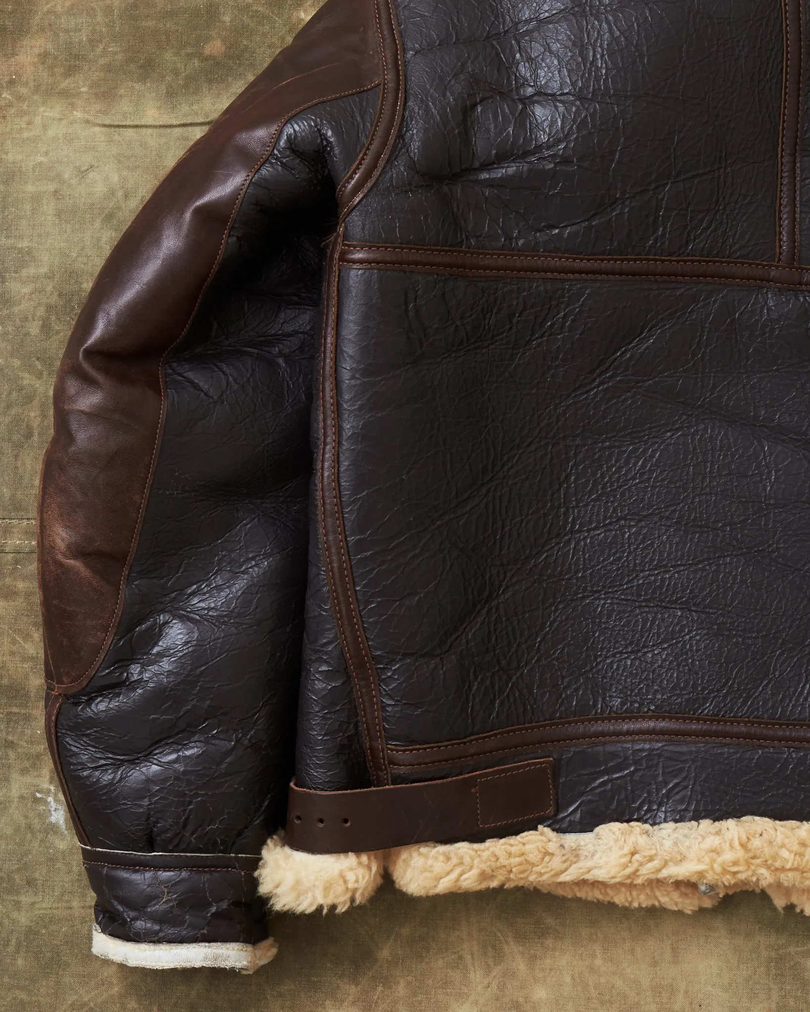 Second Hand Eastman Leather B-3 Flight Jacket Size 38