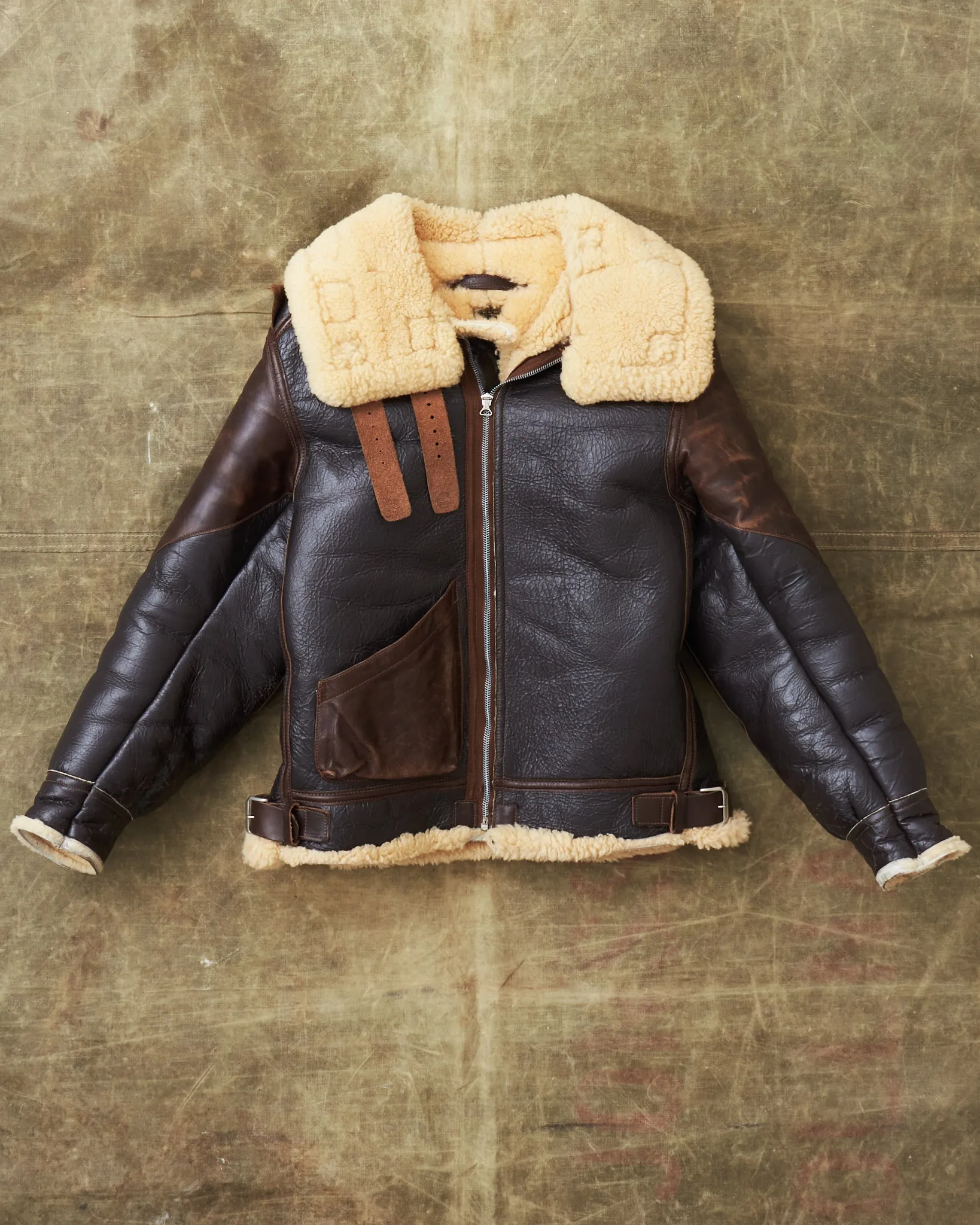 Second Hand Eastman Leather B-3 Flight Jacket Size 38