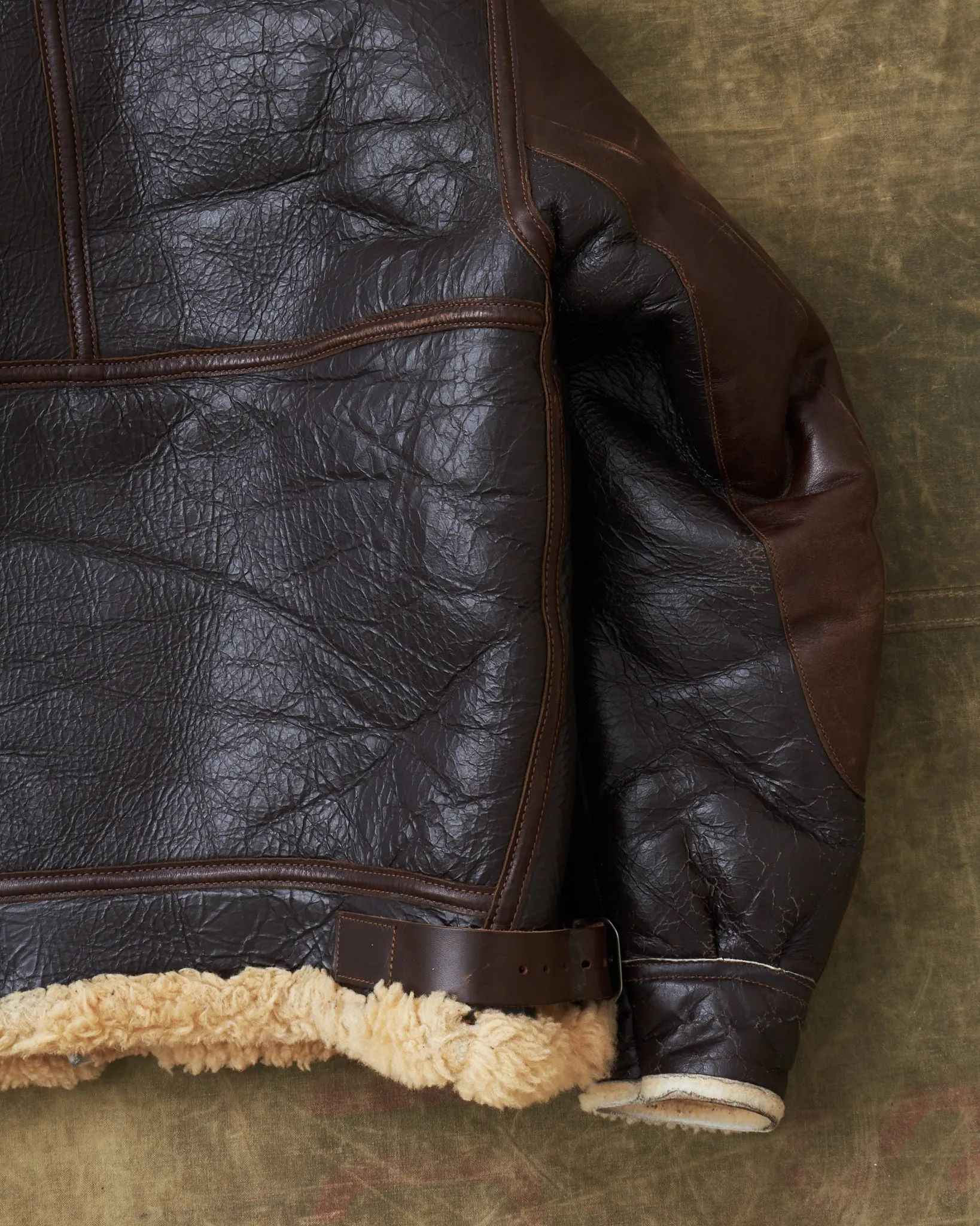 Second Hand Eastman Leather B-3 Flight Jacket Size 38