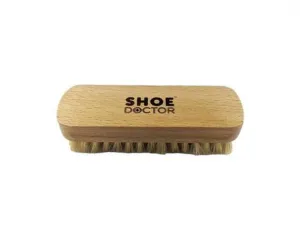 Shoe Doctor Brush Wooden Handle Natural Hog Bristle