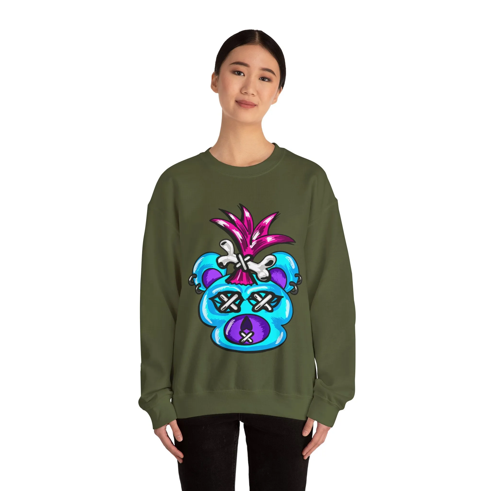 Shrunken Head Teddy Bear Sweatshirt
