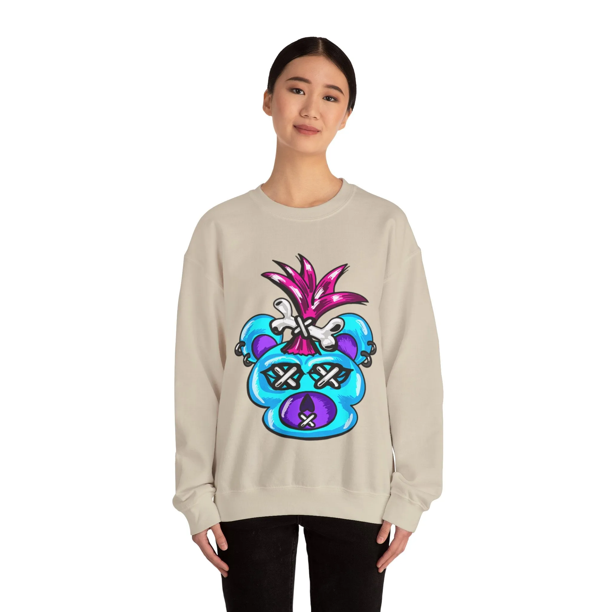 Shrunken Head Teddy Bear Sweatshirt